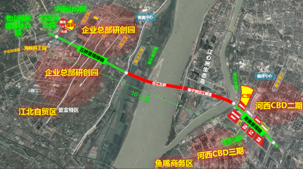 南京河西鱼嘴区域焕新蓝图，展望未来新篇章